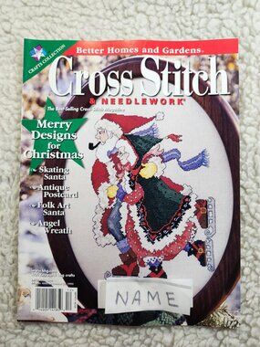 Better Homes and Gardens Cross Stitch & Needlework Magazine Dec 1999 Christmas